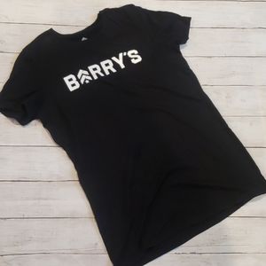 Barry's black tee size large